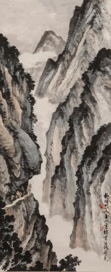 CHINESE PAINTING, STYLE OF LIN YUSHAN - 20th C.