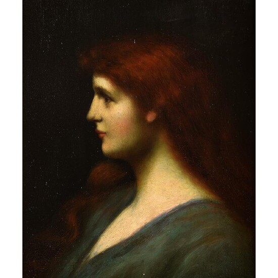 Attrib. to Jean Jacques Henner "Portrait of a Woman"