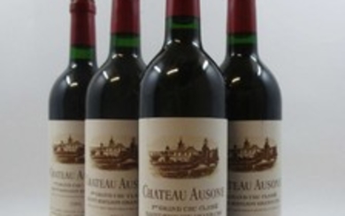 4 bouteilles CHÂTEAU AUSONE 1994 1er GCC (A) Saint Emilion (étiquettes fanées) (Cave 14)