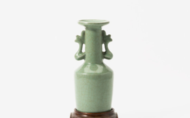 A Chinese crackled celadon vase