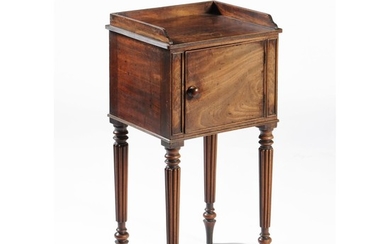 A Regency mahogany bedside cabinet