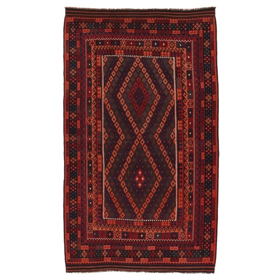 9'8 x 17'4 Handwoven Afghan Kilim Room Sized Rug