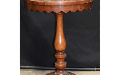 A 19th Century Pedestal Marble topped circular side table 72...