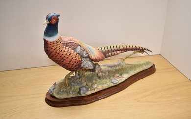 A Border Fine Arts limited edition ornithological study 'Autumn Glory' a pheasant modelled by