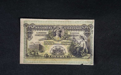 A Bradbury Wilkinson & Co Ltd advertising banknote