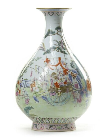 A CHINESE FAMILLE ROSE 'BOYS' VASE, CHINA, QING DYNASTY
