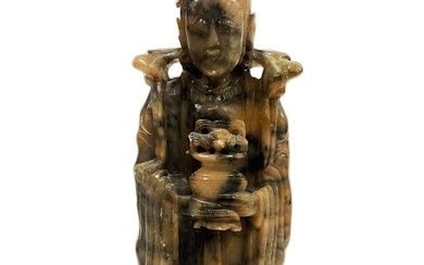 A Chinese Hand Carved Jade Stone Sculpture