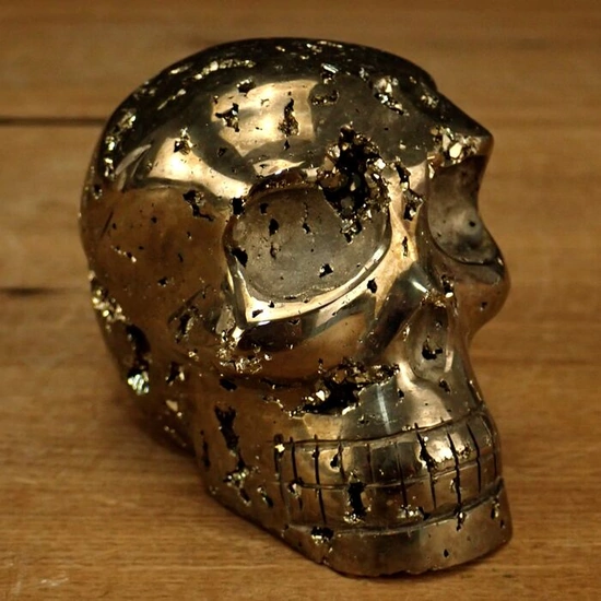 A+++ First Quality Pyrite Skull - 85×65×58 mm - 704.48 g