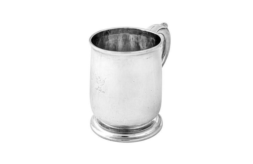 A George I Britannia standard silver mug, London 1719