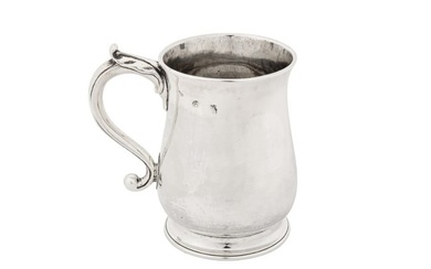 A George II / George III Irish sterling silver mug, Dublin circa 1760 by William Townsend (active