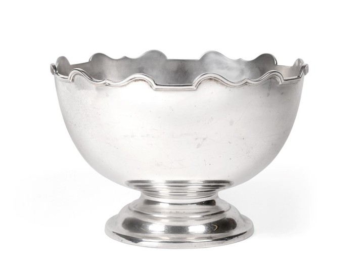 A George V Silver Rose-Bowl, by Roberts and Belk, Sheffield,...