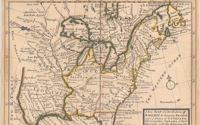 "A New Map of ye North Parts of America Claimed by France Under ye Names of Louisiana, Mississipi, Canada & New France. With the Adjoyning Territories of England & Spain", Moll, Herman
