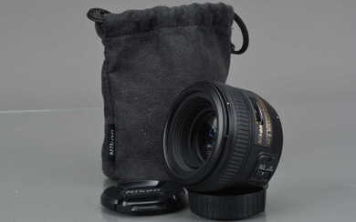 A Nikon AF-S Nikkor 50mm f/1.4G Lens