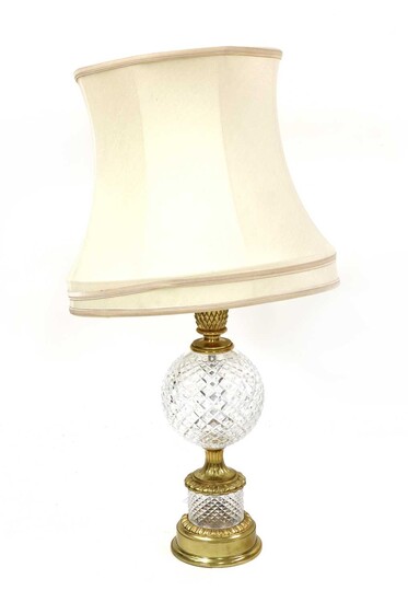 A Waterford crystal table lamp