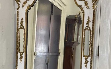 A large, impressive & decorative Gustavian style antique mirror