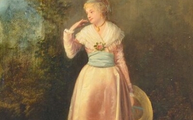 Adolphe Phalipon (XIX) - Une dame française élégante