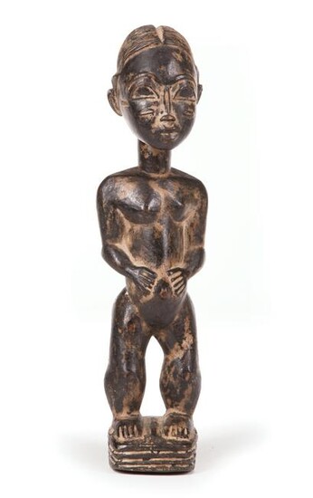 African Carved Wood Diviner Figure