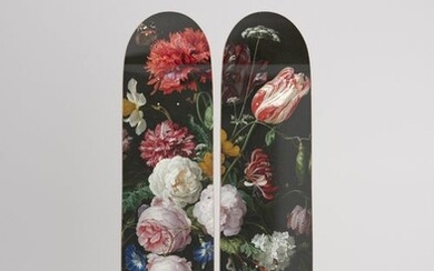 After David de Heem - Flowers De Heen Diptych Skateboards