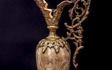Amphora of Gods - Renaissance Style - Agate, Bronze (gilt) - Late 19th century