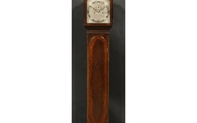 An early 20th century mahogany regulator longcase clock, by ...
