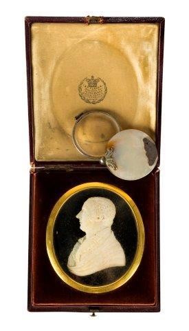 An ivory miniature of Henry James Pye,...