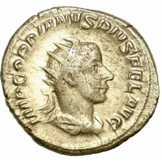 Ancient Roman AR Silver Coin, GORDIAN III