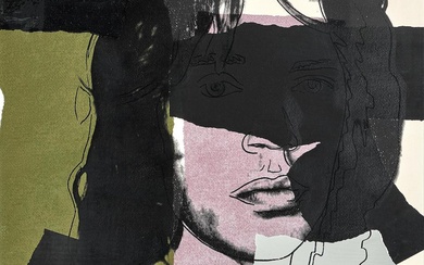 Andy Warhol: "Mick Jagger", 1975. Signed Andy Warhol, 221/250; signed...