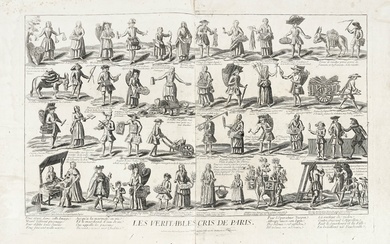 Anonimo francese del XVIII secolo, Les Vritables cris de Paris. A Paris: chez Basset le Jeune, rue St Jacques au coin de la rue des Mathurins, 1740-1760.