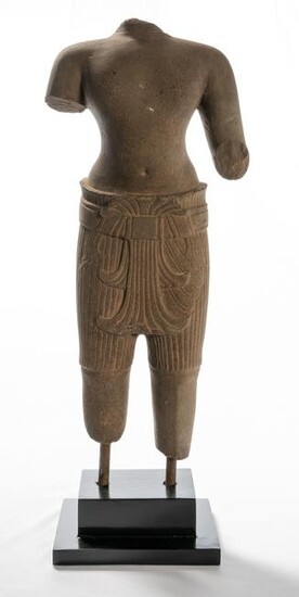 Antique Khmer Style Koh Ker Vishnu torso