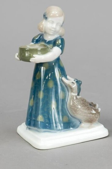 Art Nouveau figure, duck maide