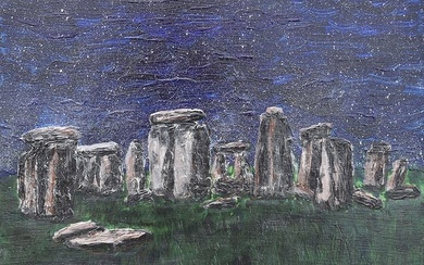 Arthur Kinslow Orginal Painting Stonehenge 20 x 24 inches