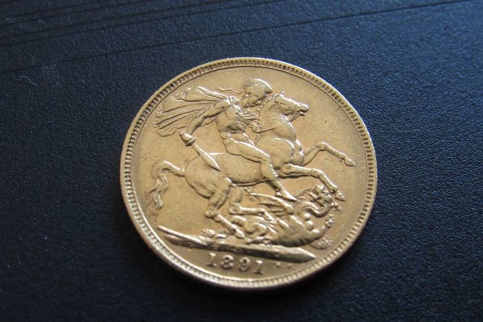 Australia - Sovereign 1891 S - Victoria - Gold