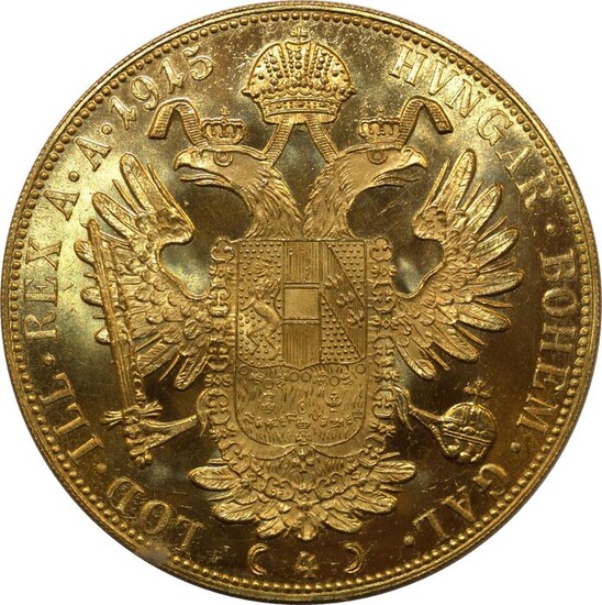 Austria - 4 Dukaten 1915 Restrike - Franz Joseph I - Gold