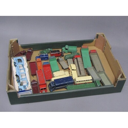 BOX OF DIECAST MODEL VEHICLES - DINKY ETC