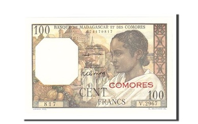 Banknote, Comoros, 100 Francs, 1960, Undated, KM:3a, UNC(65-70)