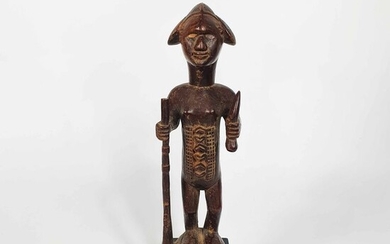 Bembe statue - Wood - Ancienne collection Alain Touzinaud (Paris, France) - DR Congo