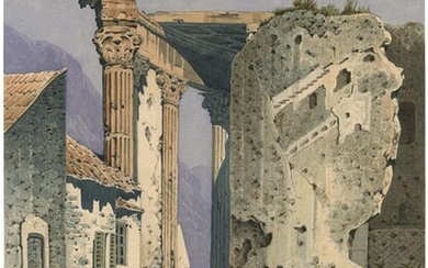 Blick in den Vesta-Tempel von Tivoli.