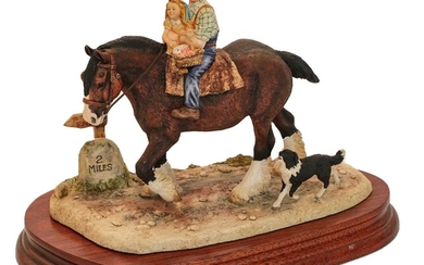 Border Fine Arts 'Off to the Fair' (Farmer and Child on Horseback)