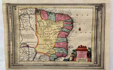 America, Map - South America / Brazil; P. van der Aa - Le Bresil - 1701-1720