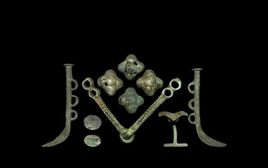 Bronze Age Horse Bit and Harness Mount Group