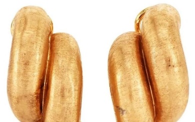 Buccellati Vintage San Marco 18k Yellow Gold Clip-on Earrings