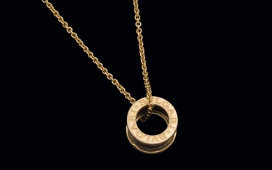 Bulgari Bzero pendant in gold and ceramic