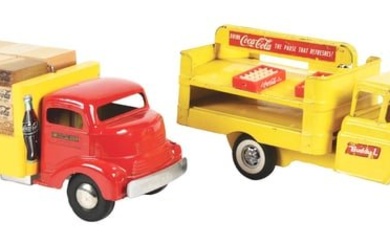 COLLECTION OF 2 COCA-COLA TOY TRUCKS