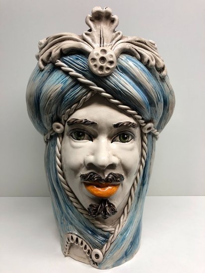 Caltagirone - Cache Pot, Ceramic object, Vase - Ceramic