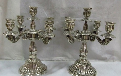 Candelabra - .915 silver - 1,550 g - Spain - First half of the 20th century