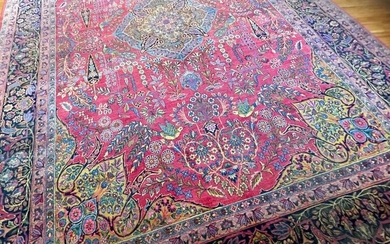 Carpet, Kirman Lavar 265 x 365 cm - Wool on Cotton - Early 20th century