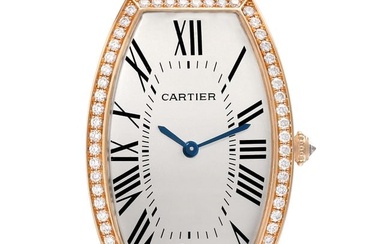 Cartier Tonneau Rose Gold Silver