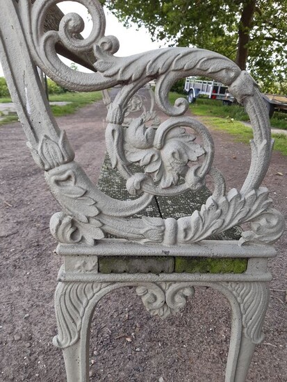 Cast iron garden bench - cast iron - 20th century