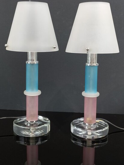 Cenedese - Pair of lamps - Glass