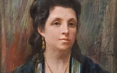 Cesare Laurenti (1854-1936) - Ritratto di donna